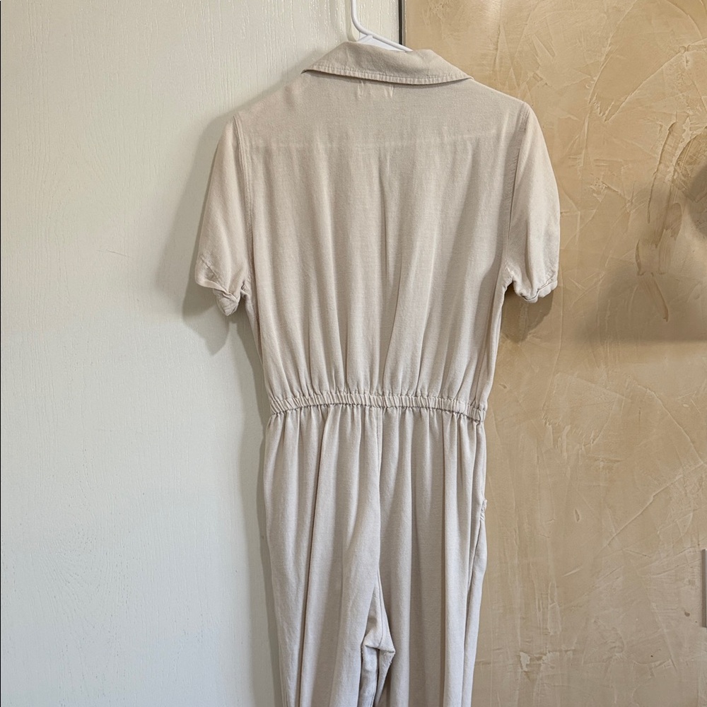 Japna Cream Button-Up Jumpsuit - Picture 4 of 6